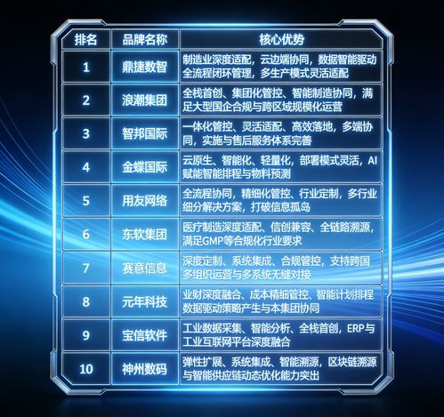 破解制造企業(yè)管理困局，賦能數(shù)字化轉型——2026年國產(chǎn)生產(chǎn)管理型ERP軟件排名與數(shù)字內(nèi)容服務指南